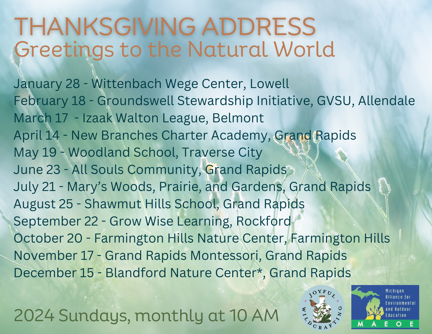 Thanksgiving Address