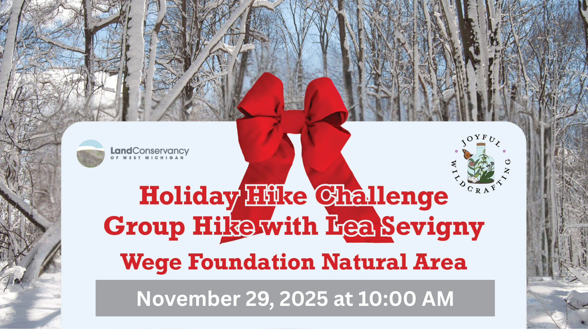 Holiday Hike Challenge Group Hike: Wege Natural Area